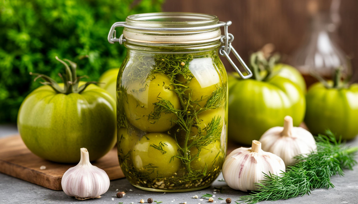    Недозревшие томаты кидаю в банку - и бед не знаю: каждый год спасаю последний урожай по этому рецепту