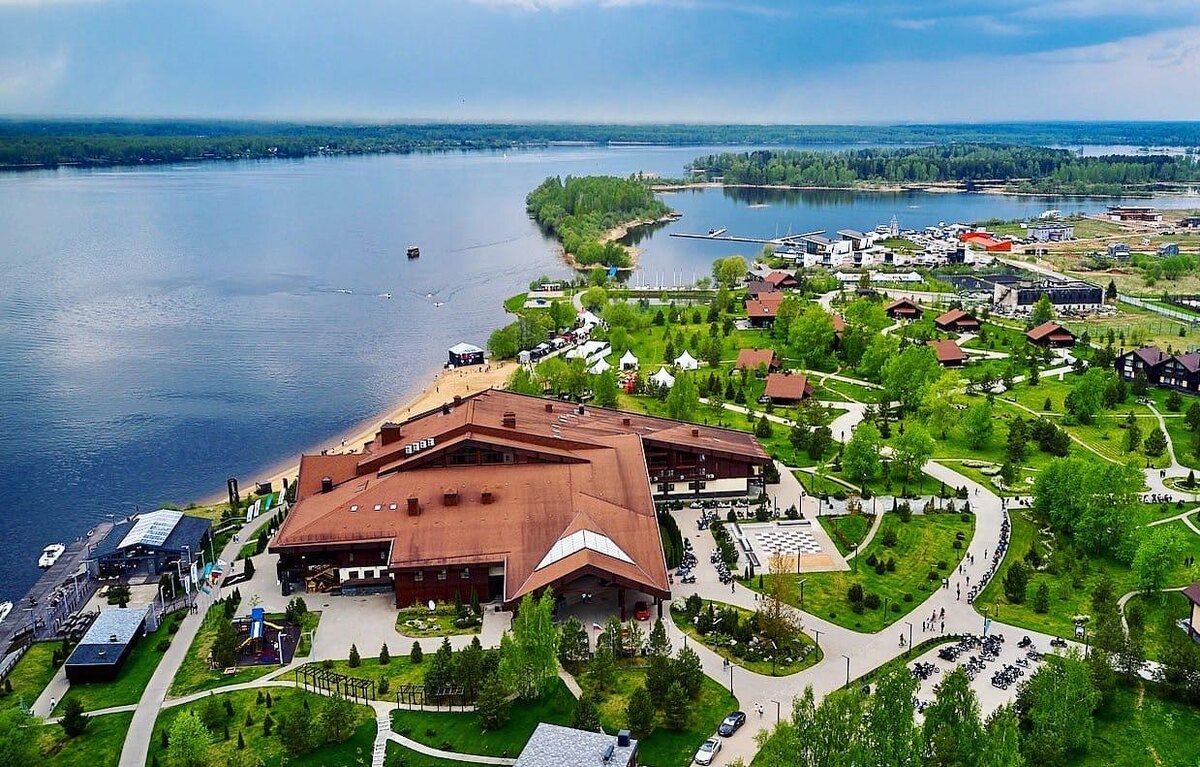 Конаково ривер клаб, вид сверху