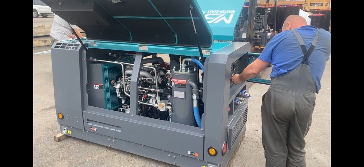Предпродажная подготовка дизельного компрессора MasterBlast