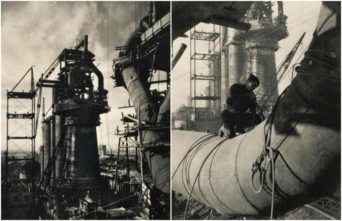 Доменная печь на Магнитке, 1931 год.