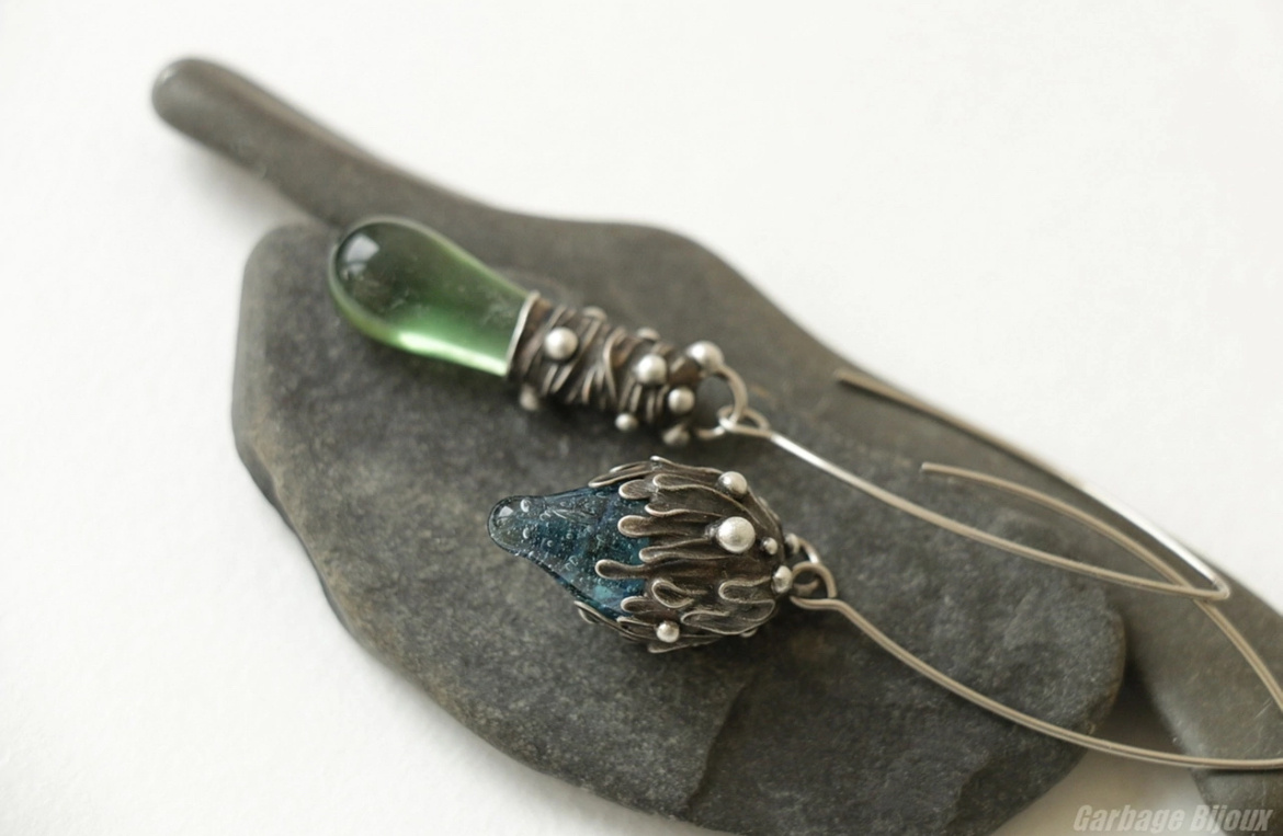 Авторские серьги «Неземные цветы» когда то были просто стекляшкам под ногами❤️‍🩹