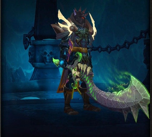 За основу была взята модель Артефактного оружия у ДК.