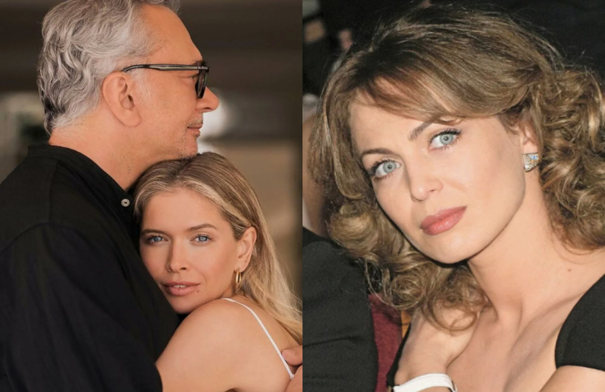 на фото слева Вера Брежнева и Константин Меладзе, справа Яна Сумм 