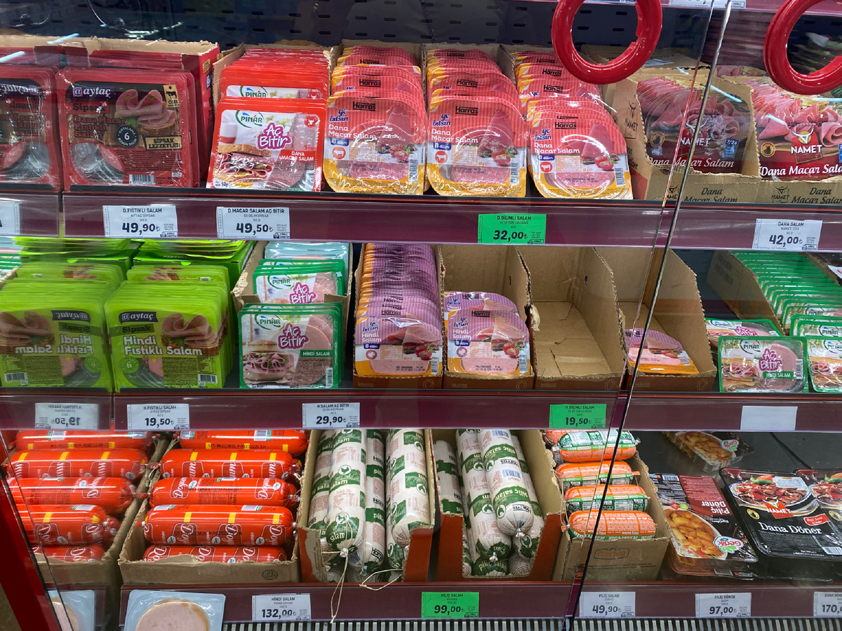 Цены на продукты. Пендик. Стамбул. Турция 