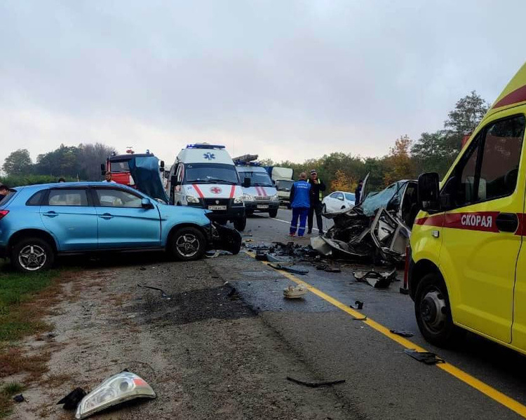     Страшное ДТП произошло на трассе под Курском