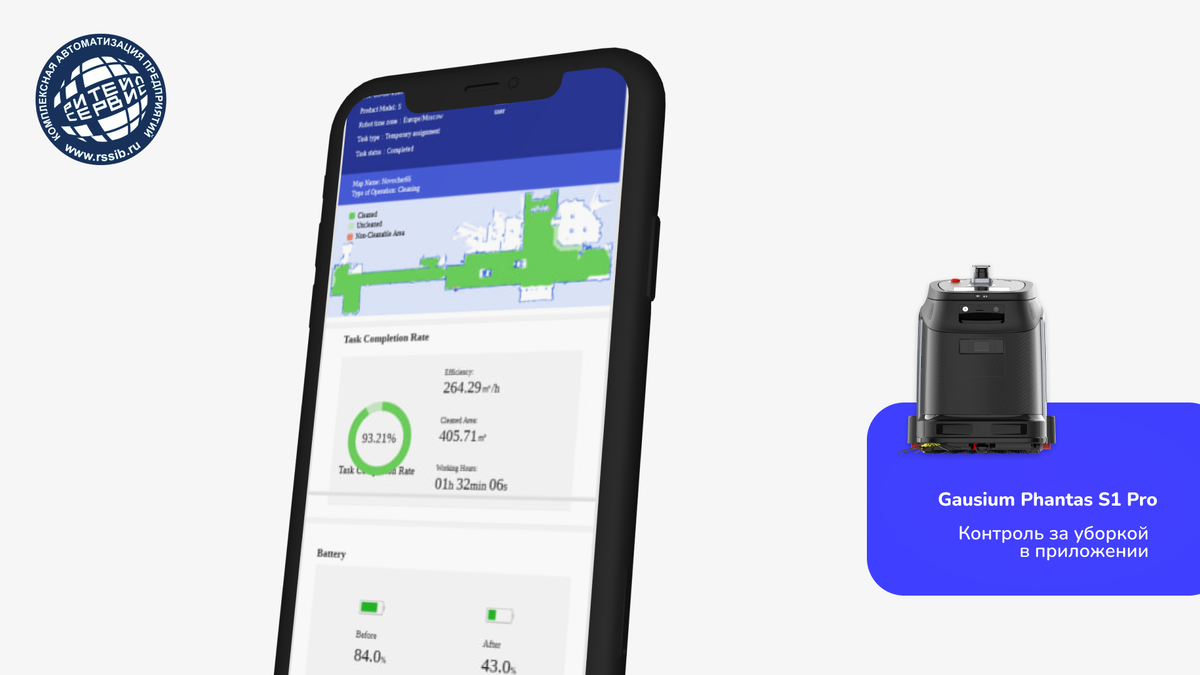 Робот уборщик Гаусиум Фантас С1 Про. Все про роботов – Ритейл Сервис