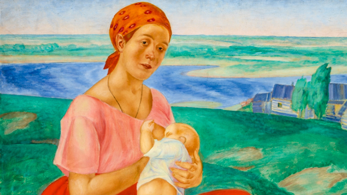 Кузьма Петров-Водкин «Мать». 1913 - Государственная Третьяковская галерея