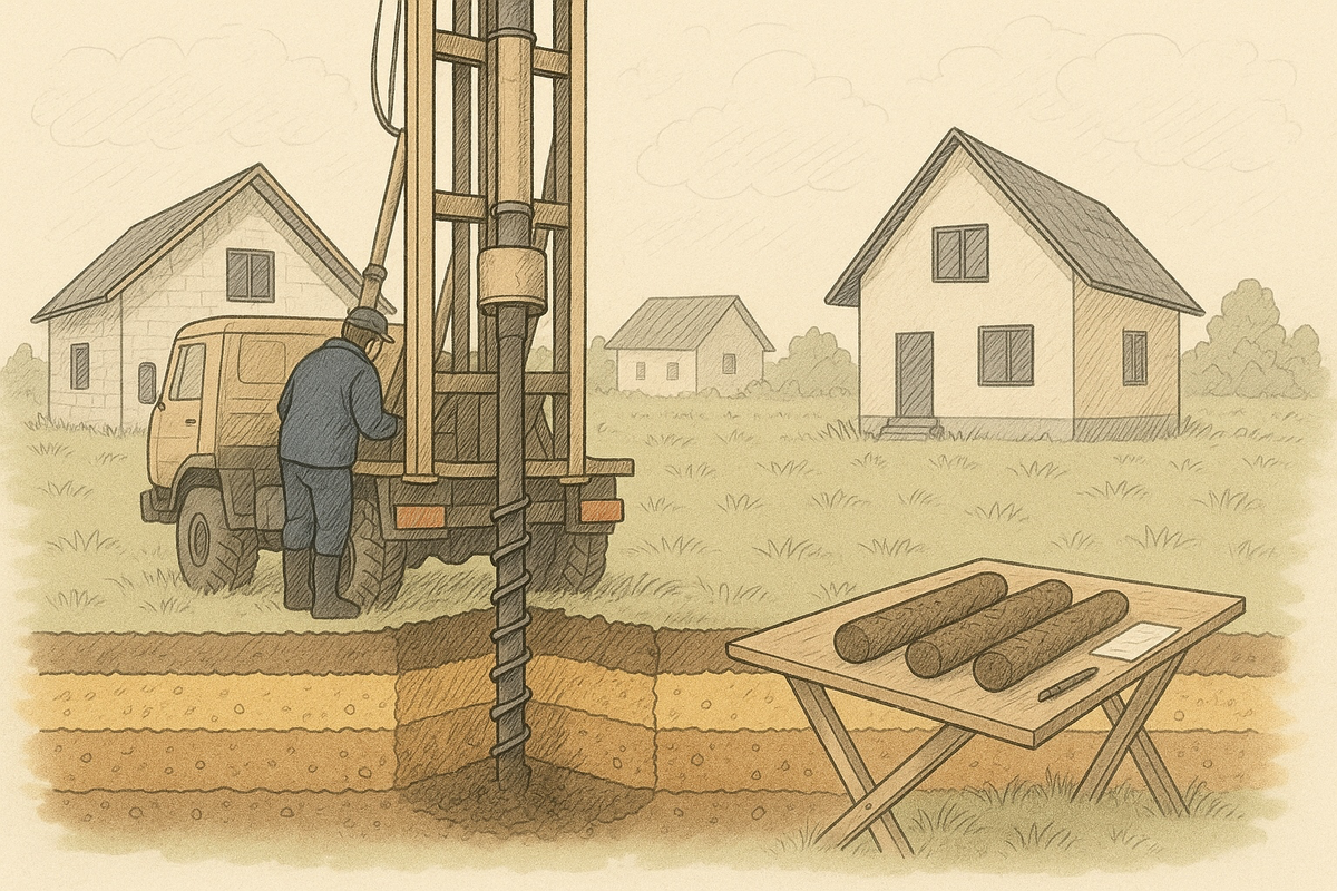 Геологическое исследование почвы.