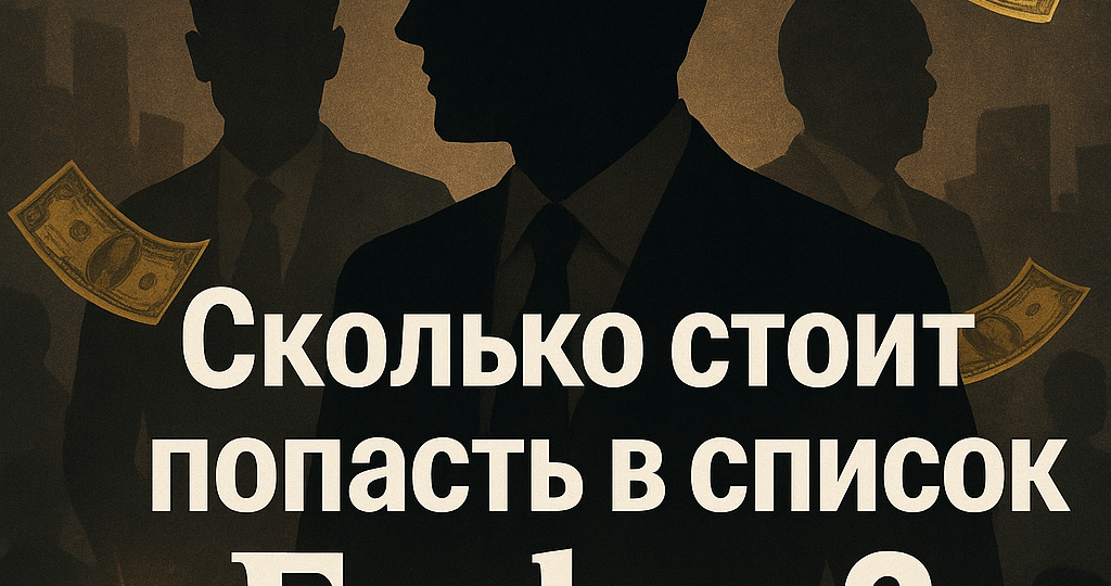 «Сколько стоит попасть в список Forbes?»