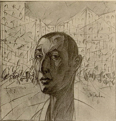 М.К. Соколов. Портрет. 1915 г. Рисунок свинцовым карандашом.
Журнал «Аполлон», 1916 г. № 4-5.