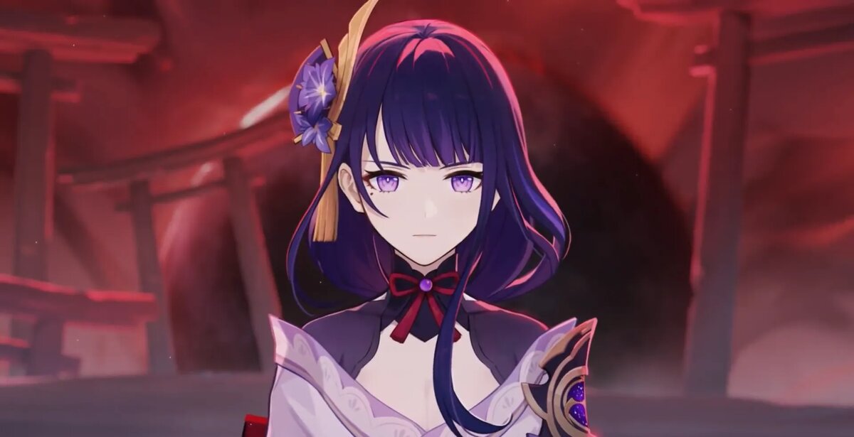 Райдэн, кадр из тизера персонажа. Источник: Genshin Impact   📷