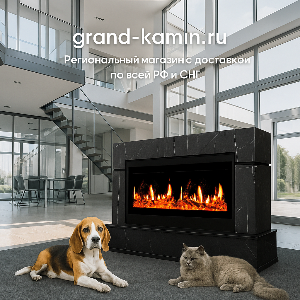   Каминокомплект Lindos 42 SFT: идеальное сочетание стиля и тепла для вашего дома с уникальной технологией 5D V-Art! Kamin