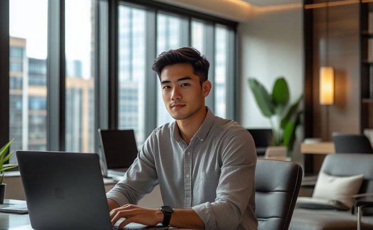 Офис. Фото: сгенерировано с помощью нейросети Алиса, ИА "Атмосфера"