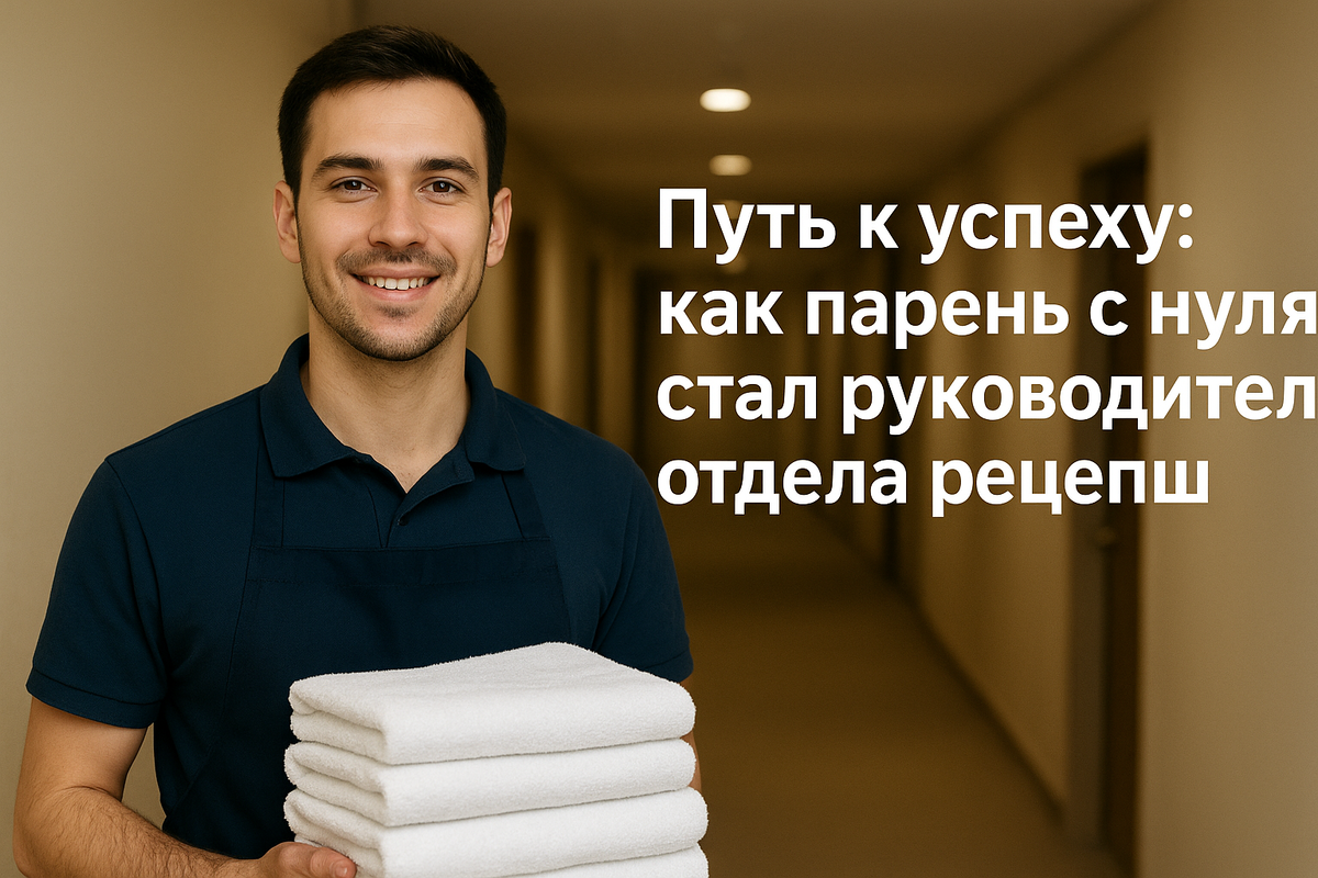 Первые шаги — работа помощником горничных.