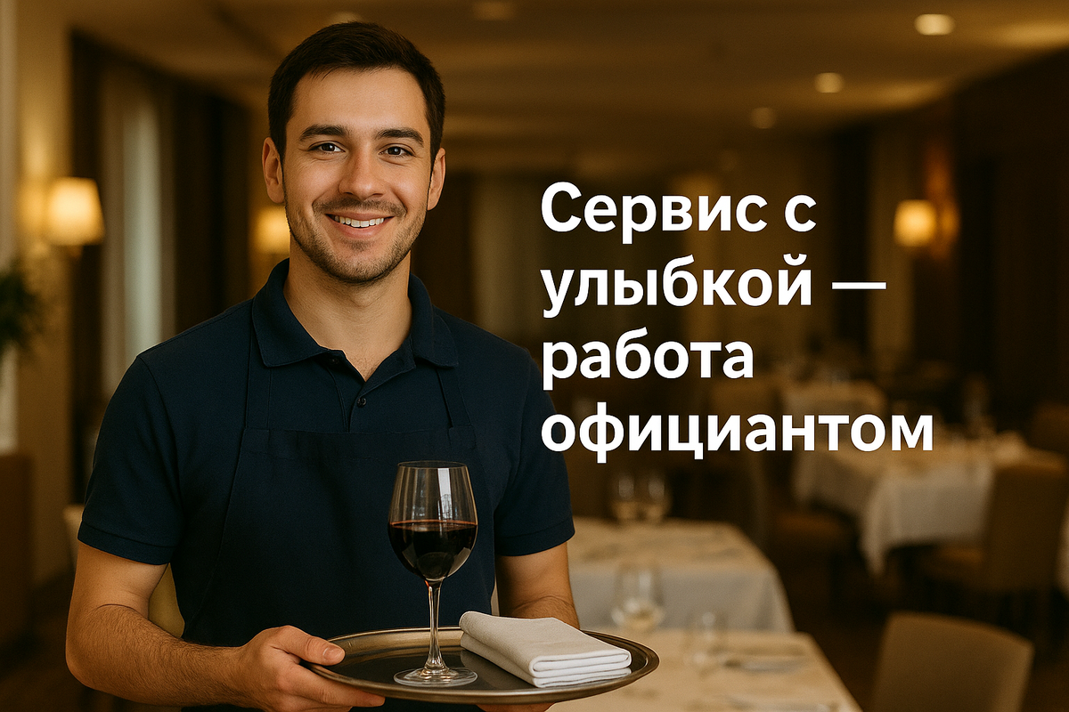Сервис с улыбкой — работа официантом.