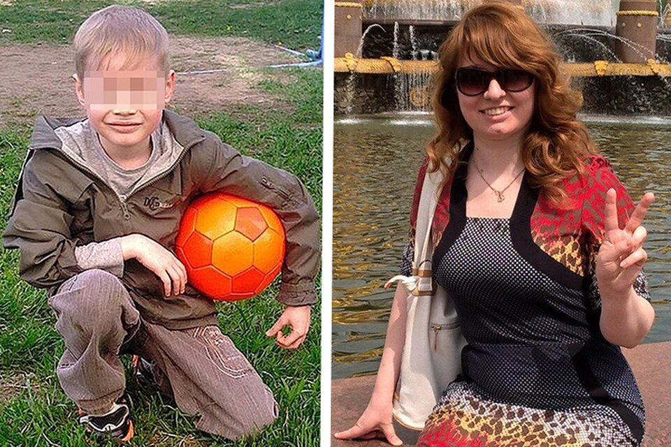 Сын с мамой