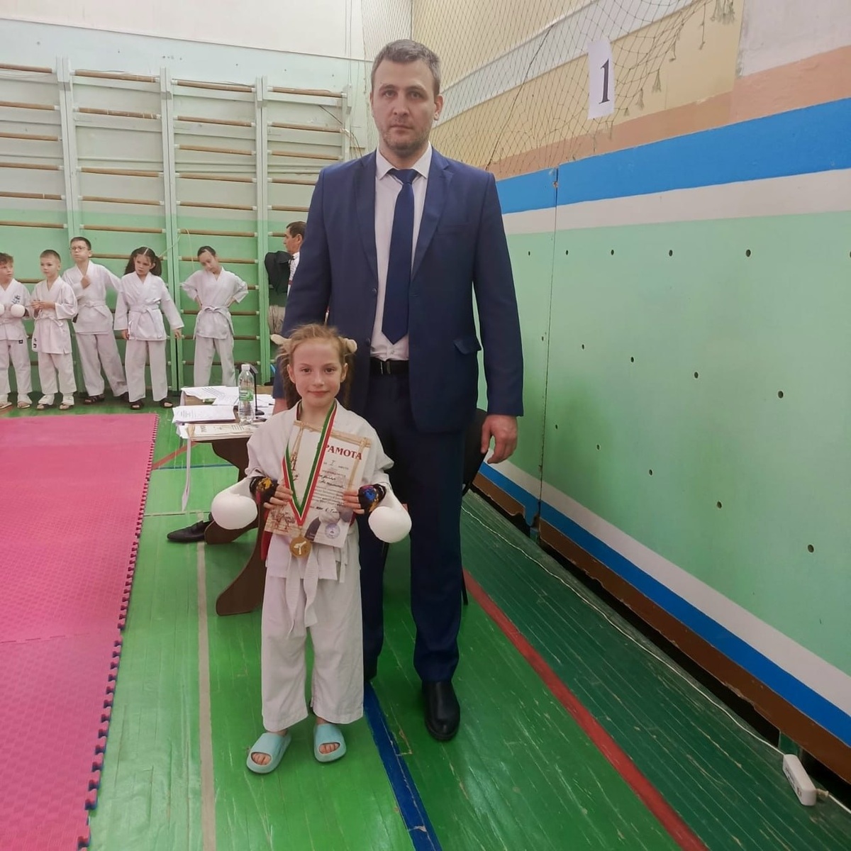 Михаил Редькин с воспитанницей