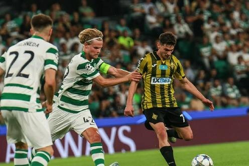 Фрагмент матча "Спортинг"-"Кайрат". Фото пресс-службы "Кайрата"