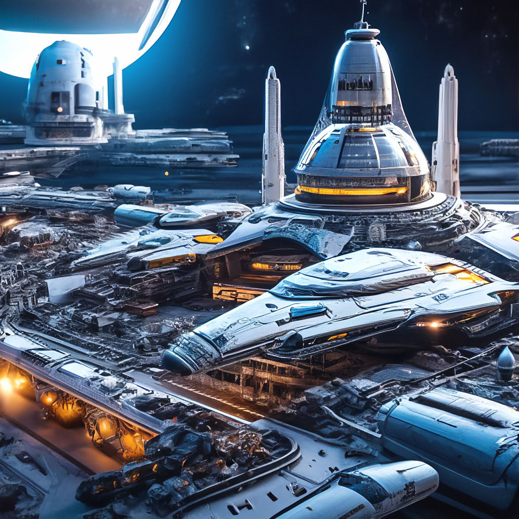 Флотилия межпланетных транспортников прибыла к месту назначения. Их уже ждали.