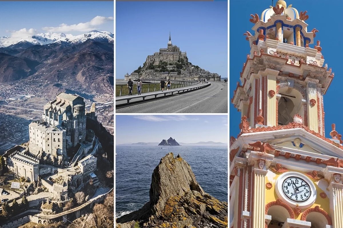    Сакра ди Сан-Микеле, Аббатство Мон-Сен-Мишель, Скеллиг Майкл и Монастырь святого Михаила.