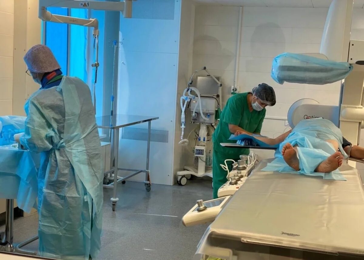    Первую тромбоэкстракцию провели в ГКБ №34 Новосибирска в рамках нацпроекта