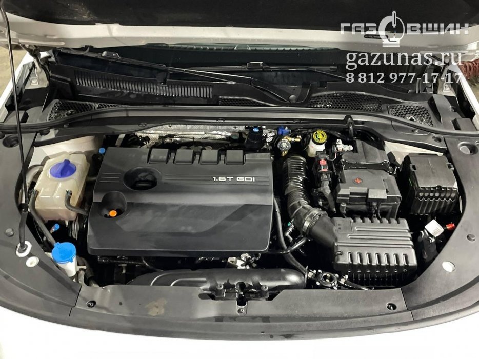 Установка ГБО на Chery Arrizo 8 1.6 GDIT (150л.с.) 2024 г.в. переоборудован для использования в качестве моторного топлива сжиженного нефтяного газа (пропан-бутан)