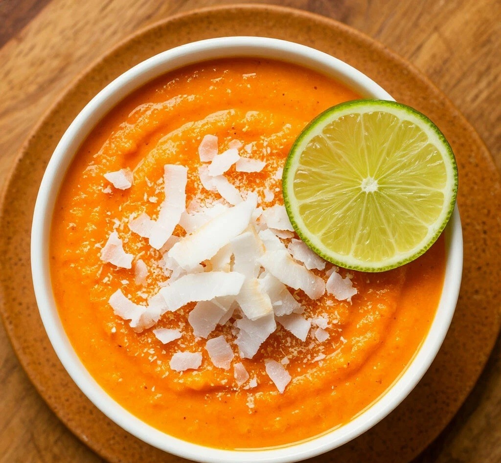 Пшённая каша с тыквой, кокосом и лаймом