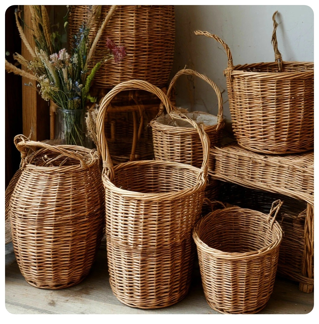 Плетение корзин из бумажной лозы