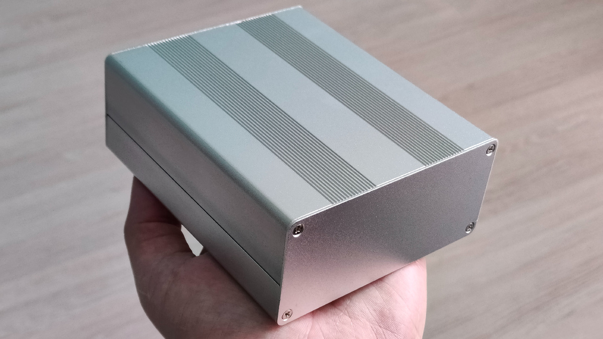 Алюминиевый корпус будущего трансивера