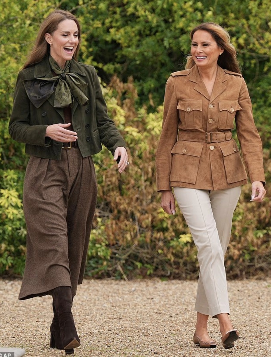 Британский эксперт по языку тела Джуди Джеймс утверждает, что принцесса Уэльская завязала «веселую и непринужденную» дружбу с Меланией Трамп во время ее государственного визита (в четверг их видели вместе в Виндзоре)
