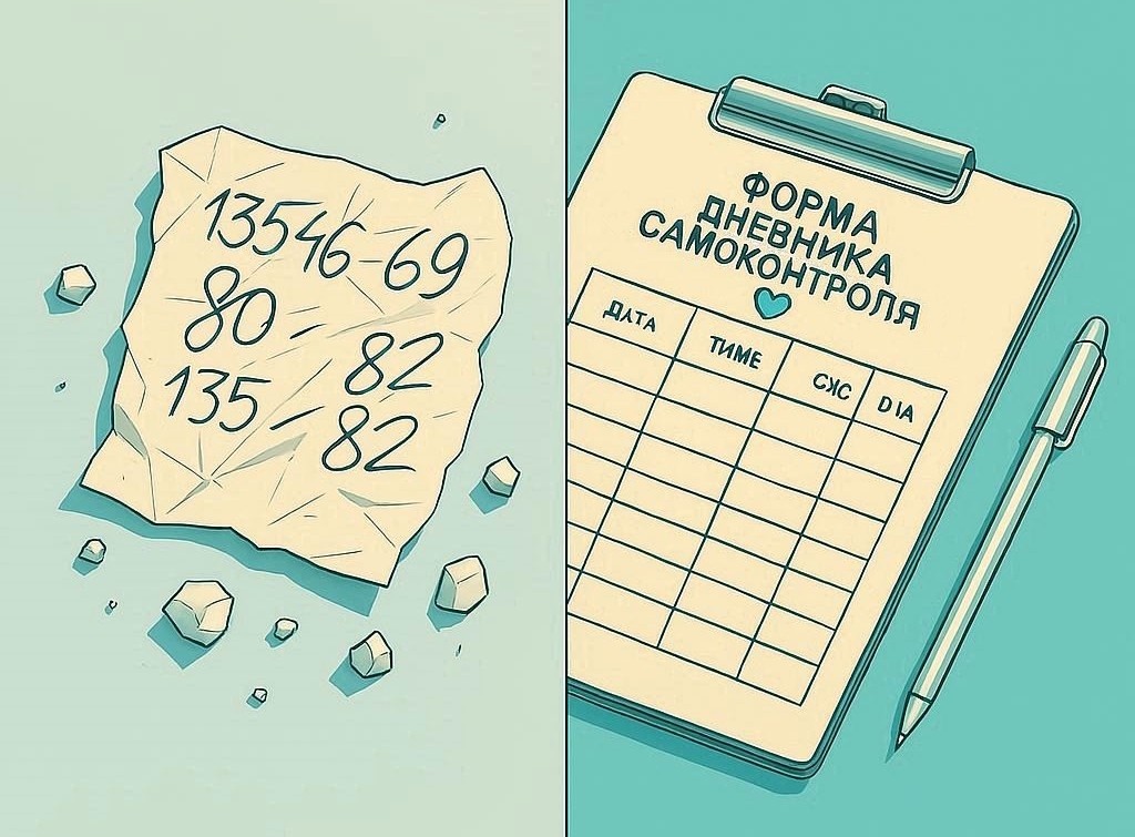 Готовый бланк дневника самоконтроля давления, скачать в Word, Excel, PDF