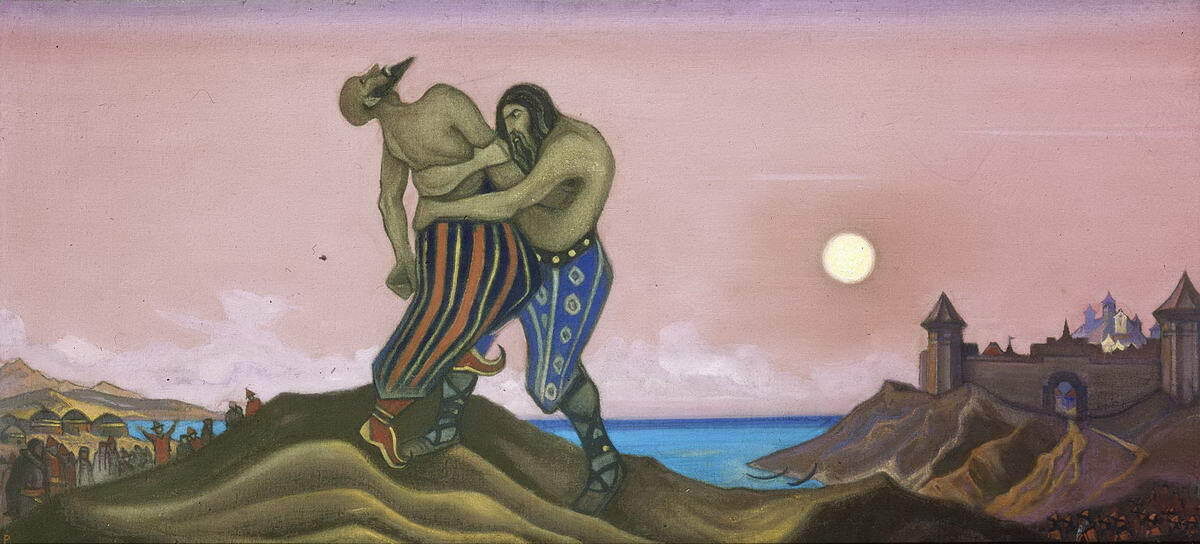 «Единоборство Мстислава с Редедей». Н. К. Рерих.