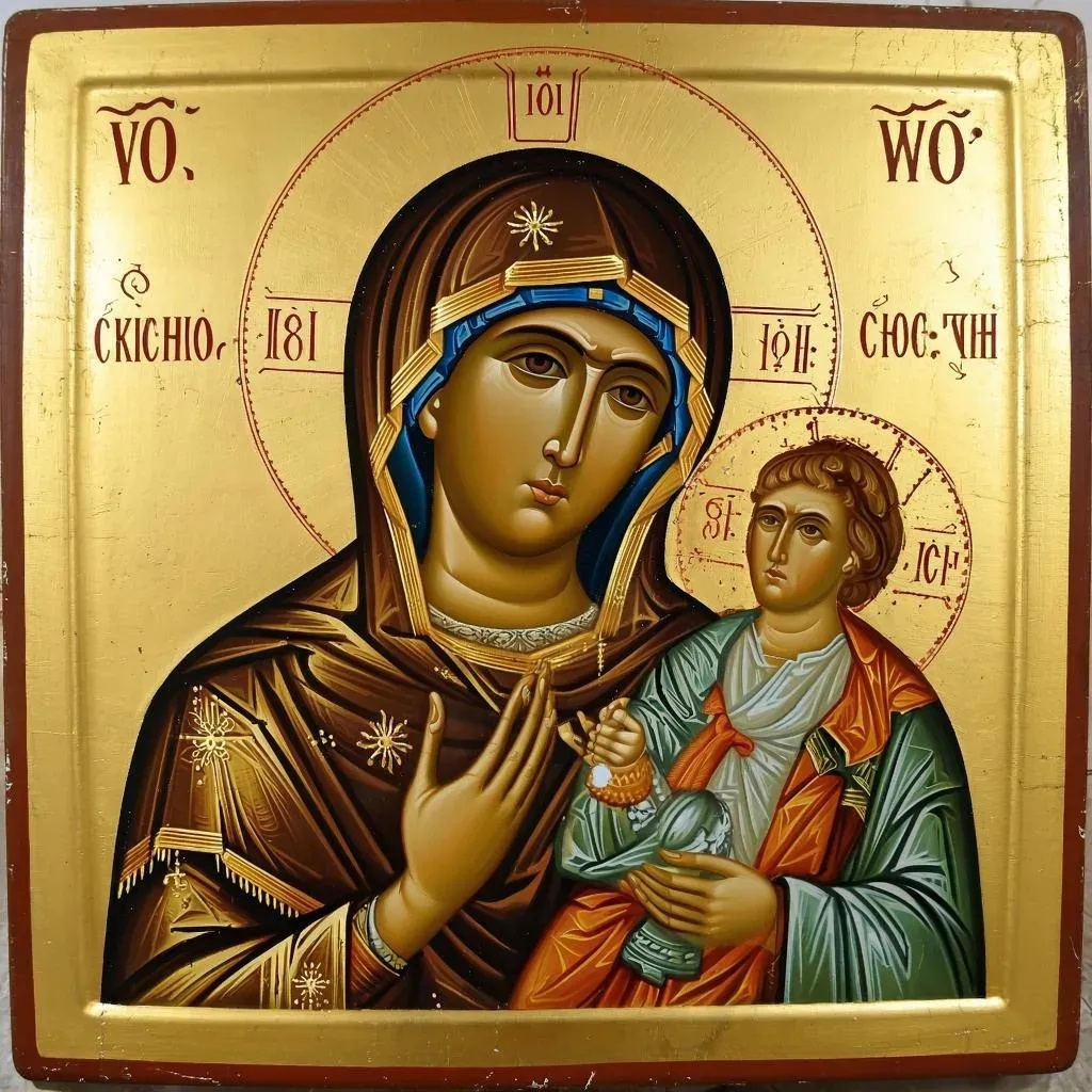 Пресвятая Дева Мария Богородица из свободного источника