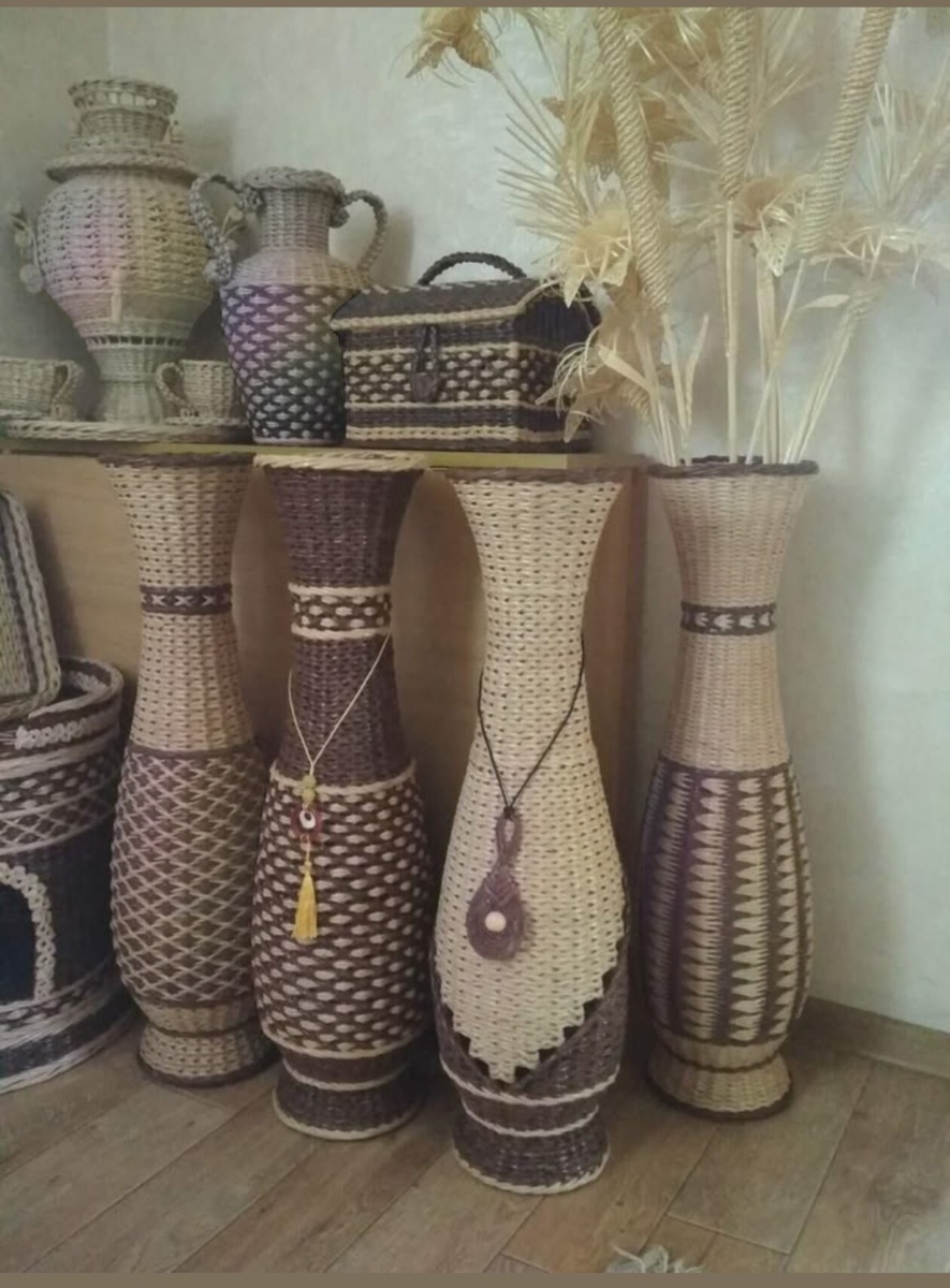 Плетение те из бумажной лозы