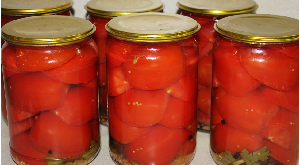 Маринованные помидоры половинками на зиму.