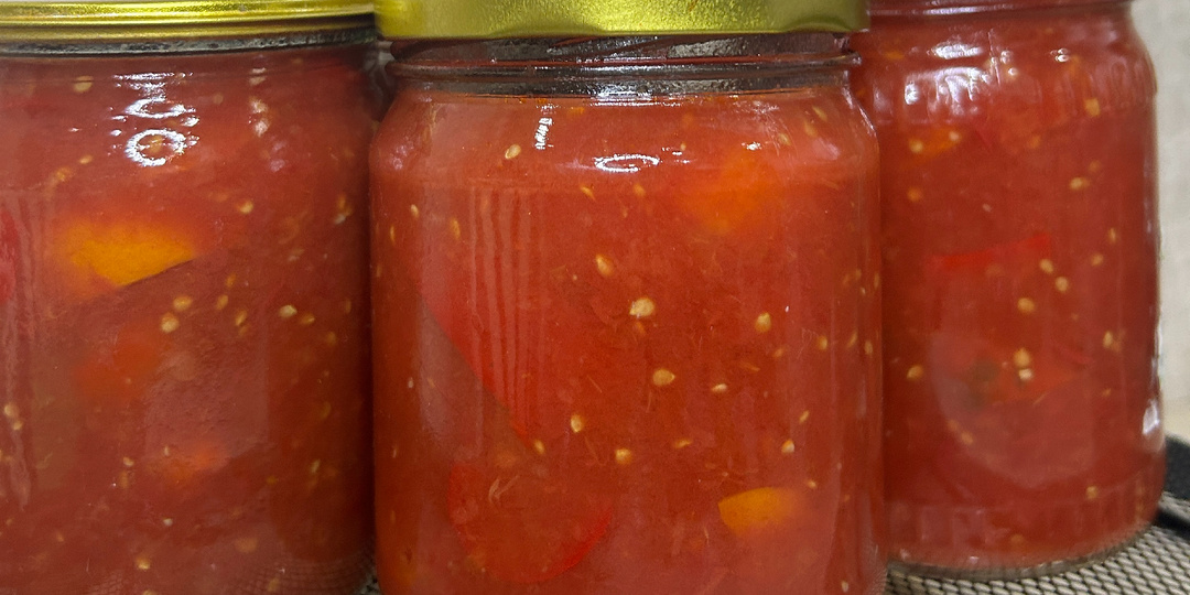 Лечо из помидоров и перцев.