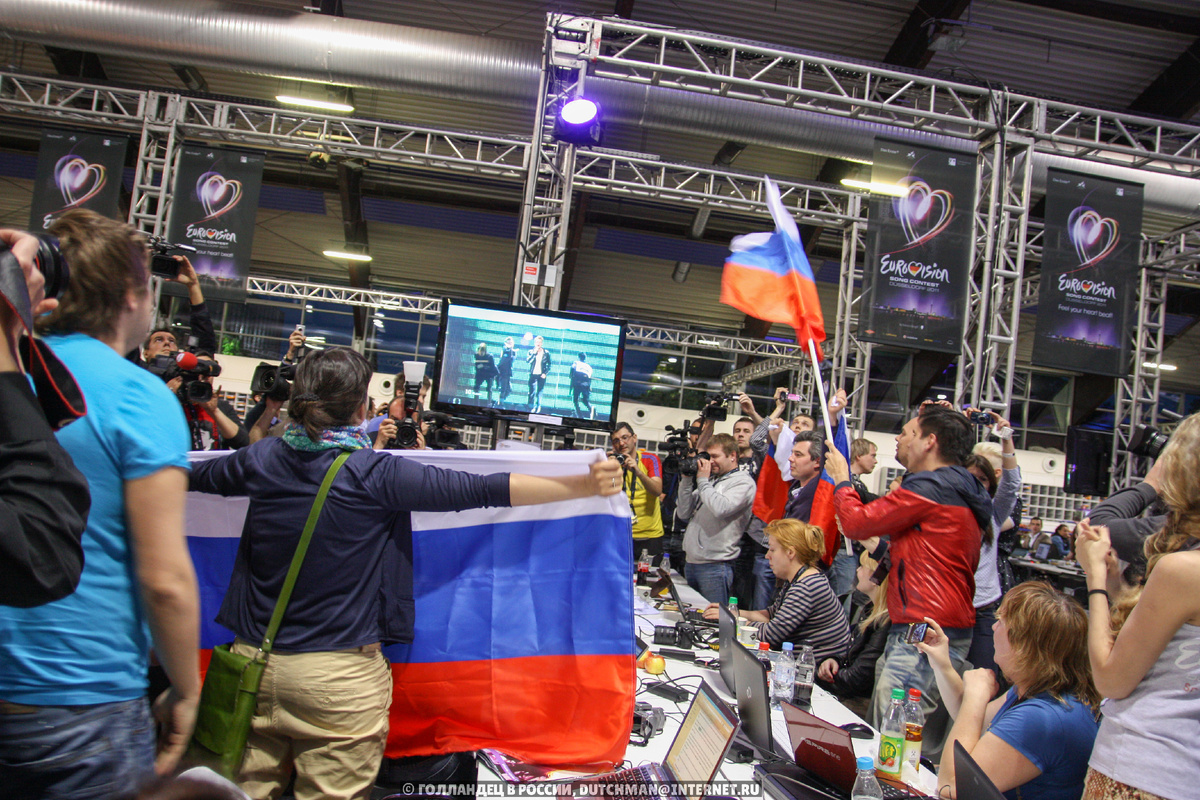 На Евровидении очень дружелюбная и позитивная атмосфера. И в пресс-центре она обычно даже более весёлая, чем на арене во время концертов. Фото: Голландец в России
