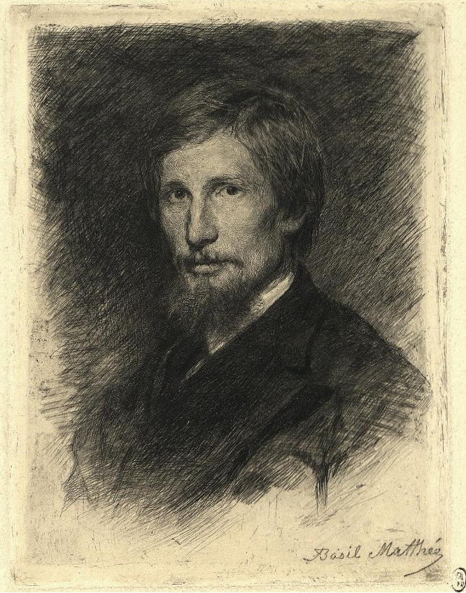 Василий Матэ «Портрет В.М. Васнецова», 1874 год