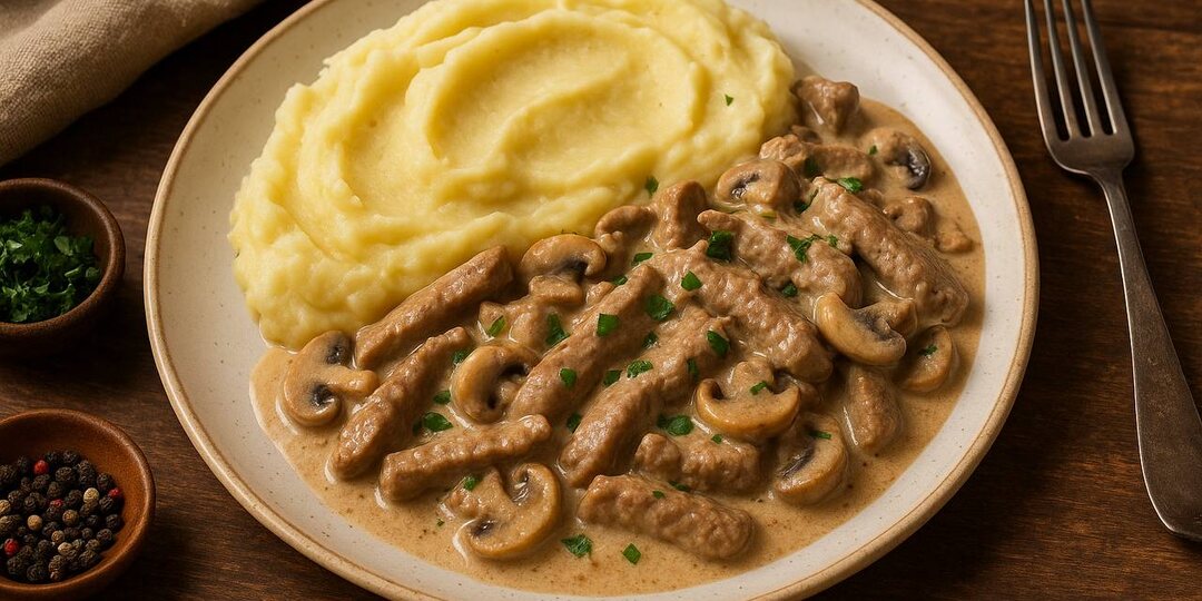 Телятина по-строгановски — когда мясо тает во рту