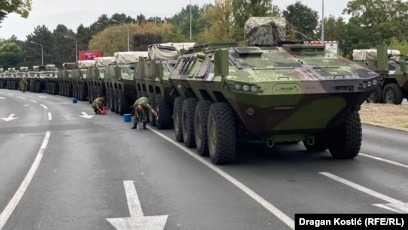 Репетиция военного парада в Белграде в сентябре 2025 - фото с из сербских СМИ