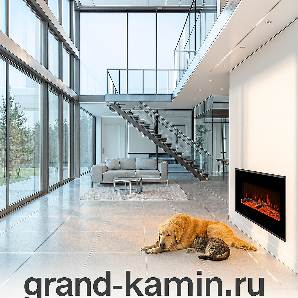    Электрокамин Gamma черный: создайте уютный интерьер с уникальным эффектом пламени и стильным дизайном Kamin