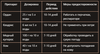 Химия от фитофторы