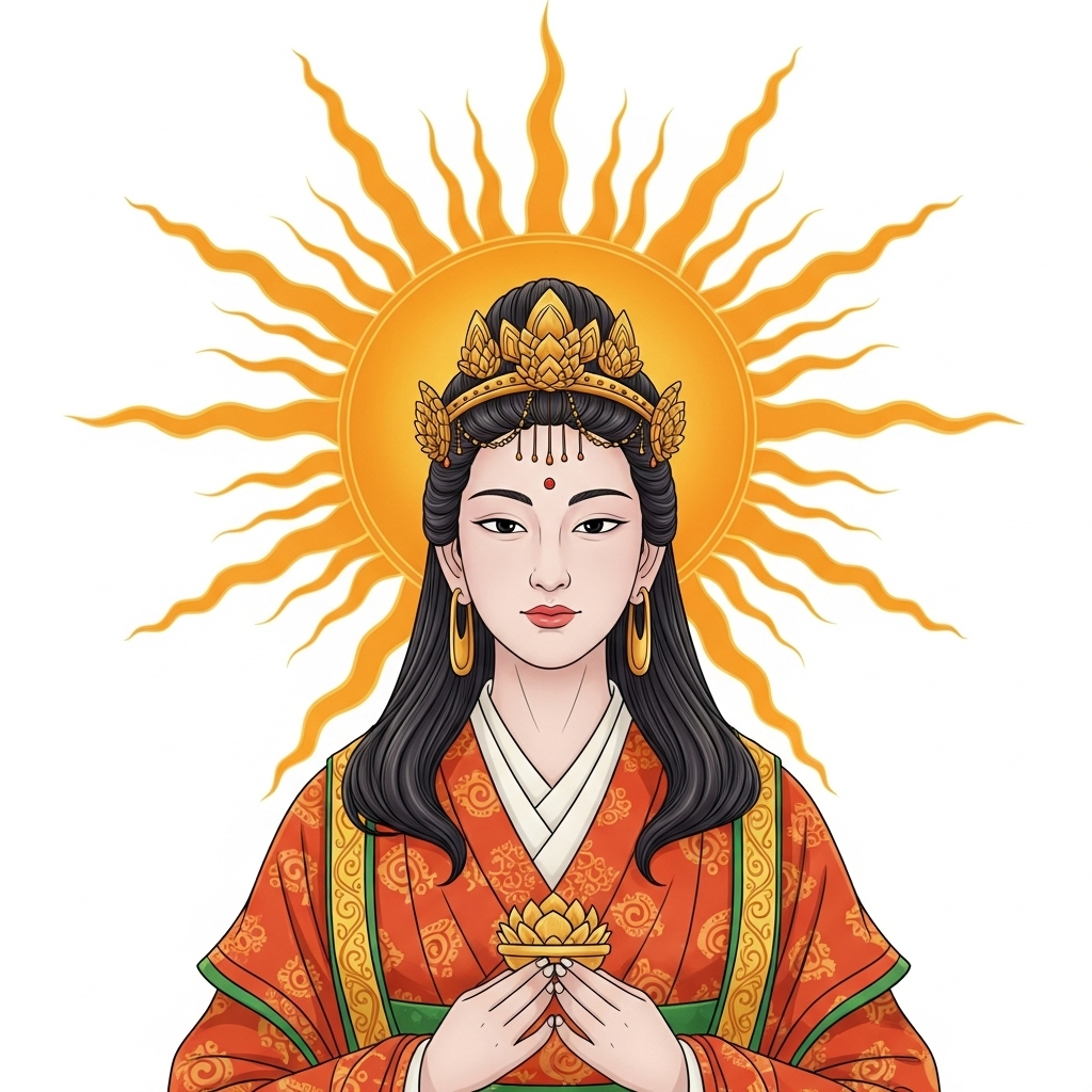 Аматерасу. Изображение создано Gemini AI