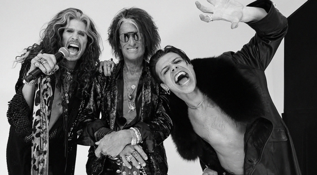     Стивен Тайлер из Aerosmith, Джо Перри из Aerosmith и Янгблад / Фото: соцсети Янгблада