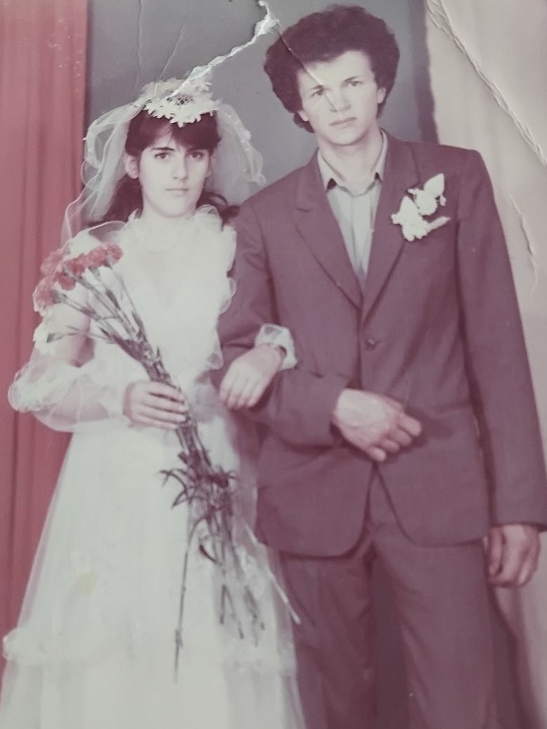 Я и мой муж Николай. 1990-й год.