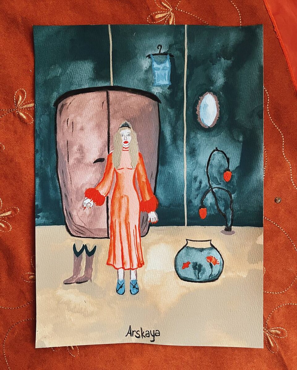 "Само совершенство", А4, акварель / бумага.