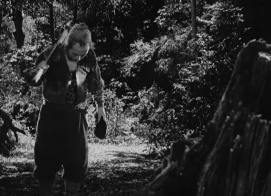 дровосек на месте преступления | скриншот из фильма