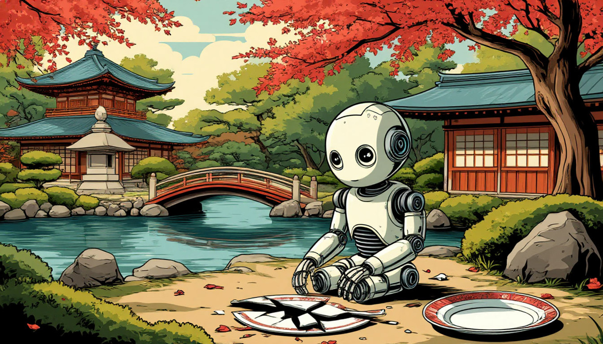 Ваби-саби — это японское искусство находить совершенство в несовершенном и видеть глубокую красоту в следах времени. Это философия, которая учит ценить потрескавшуюся чашу, асимметричную форму и тихую грусть увядания, напоминая нам, что ничто не вечно, не закончено и не совершенно.