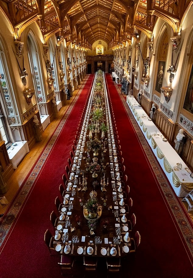 Зал Святого Георга в Виндзорском замке 