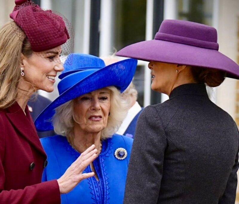 Кейт Миддлтон, королева Камилла и Мелания Трамп. Фото: Социальные сети. Фотография взята из открытых источников.  📷

